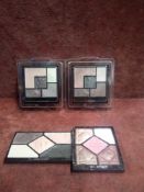 RRP £150 Lot To Contain 2 Testers Of Christian Dior Eyeshadow Mini Palettes In Assorted Shades Ex-