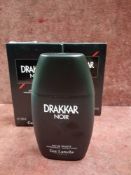 RRP £80 Lot To Contain 2 Boxed Brand New Tester Bottles Of Guy Laroche Drakkar Noir Eau De Toilette