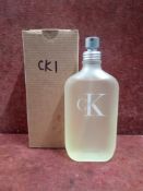 RRP £60 Brand New Boxed 200Ml Tester Bottle Of Calvin Klein Ck One Eau De Toilette Spray Ex-Display