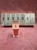RRP £210 Lot To Contain 7 Testers Of Yves Saint Laurent La Laque Couture Lipsticks In Assorted Shad