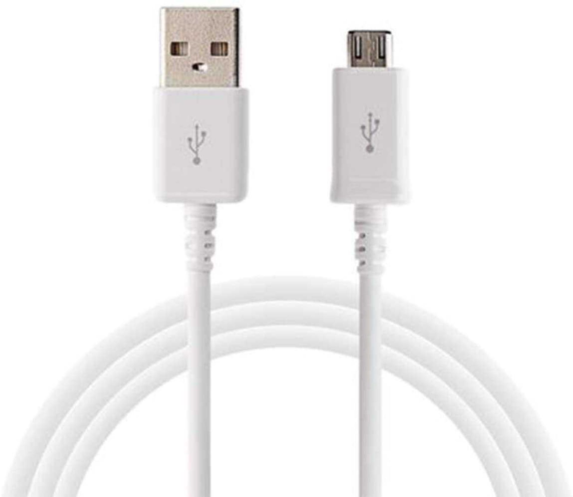 (JB) RRP £240 Lot To Contain 120 Brand New Individually Boxed White 1M Micro Usb Sync Cables Item No