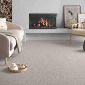 RRP £245 Bagged And Rolled Super Twist Tawny Carpet 5m x 4.19m (27237) (We Do Not Ship Carpets)