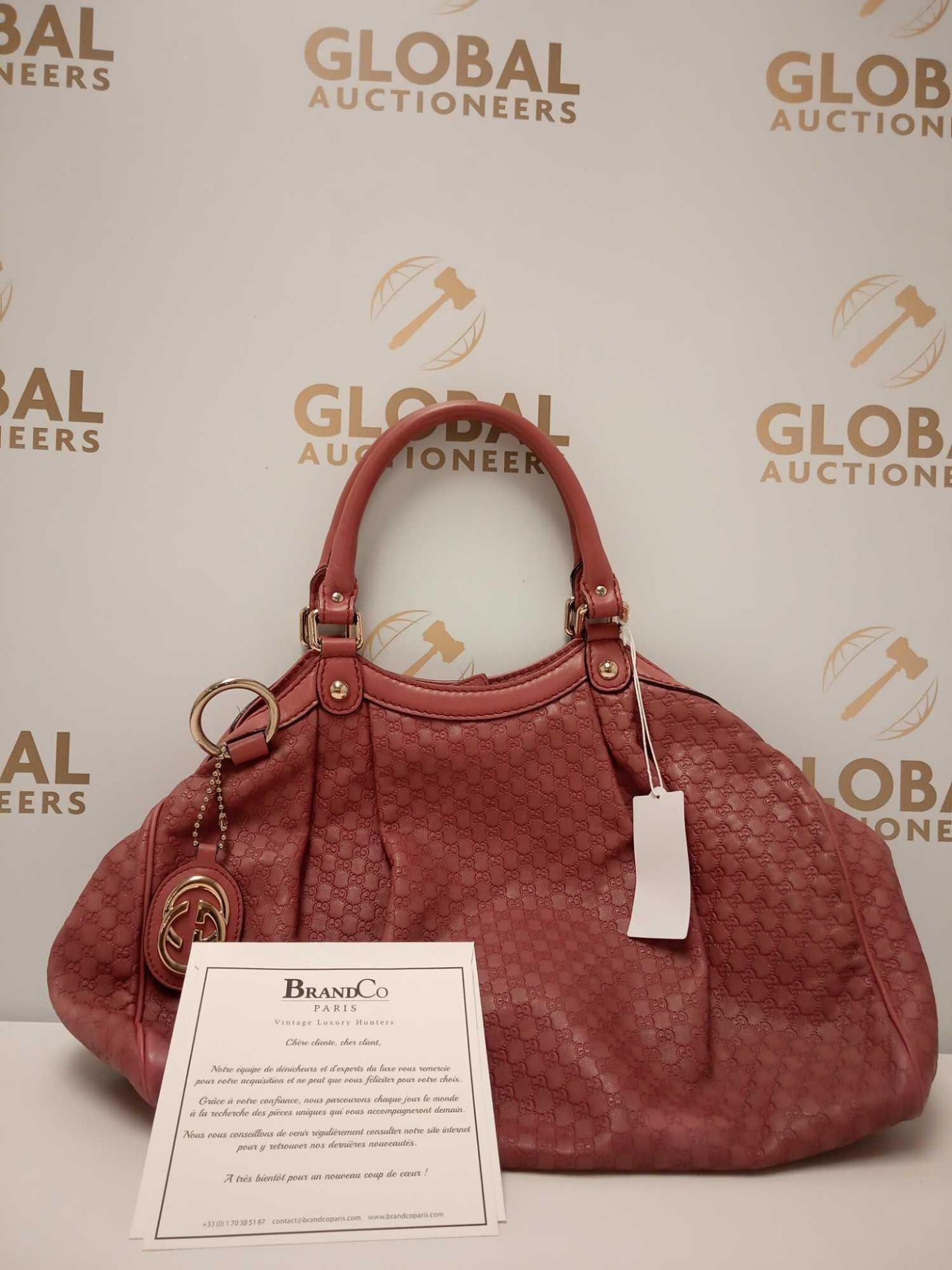 RRP £860 Gucci Sukey Dark Pink Micro Guccissima Leather Aao3425, Grade A (Appraisals Available On - Image 3 of 5