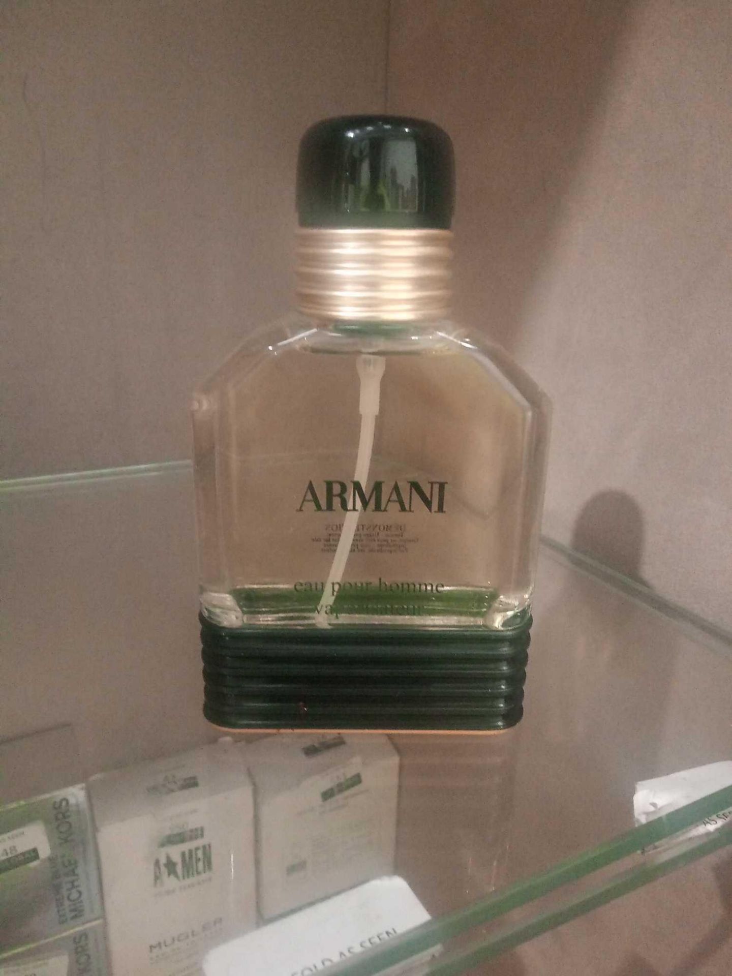 RRP £75 Unboxed Tester Bottle Of Giorgio Armani Eau Pour Homme 100Ml Eau De Parfum