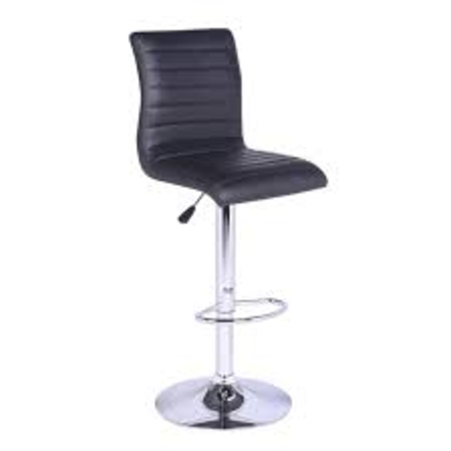 RRP £120 Boxed Ripple Black Bar Stool