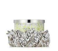RRP £65 Lily Of The Valley Homeworx By Harry Slatkin Designer Scented Candle With Decorative Holder