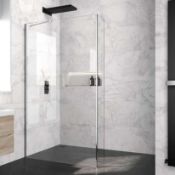 RRP £18₩ Boxed Better Bathroom Trinity Premium 1700 Fixed Glass With Single Side Easy Clean 1700X200