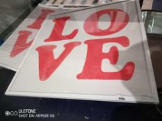 RRP £160 Manifest Xiii Garuma Dhawar Love Framed Wall Art Picture