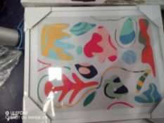 Combined RRP £180 Lot To Contain Three Unboxed John Lewis Assorted Style Graphic Wall Art