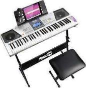 RRP £110 Boxed Rockjam RJ661-SK Keyboard Superkit