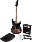 RRP £149 Boxed Jaxville Demon Electric Guitar And Amp Pack