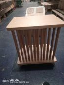 RRP £120 Boxed Hubsch New Oak Magazine Side Table
