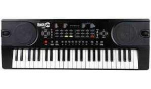 RRP £90 Boxed Rockjam Compact 49 Key Music Keyboard With Record/ Playback Functions