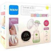 RRP £130 Boxed Mam 2In1 Single Breast Pump