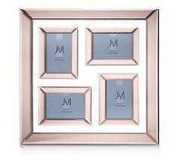 RRP £80 Boxed Julien Mcdonald Rose Gold 4 Photo Photo Frame