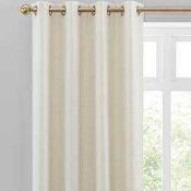 RRP £100 Bagged Pair Of John Lewis Textured Weave Lilly Curtains 228X182Cm