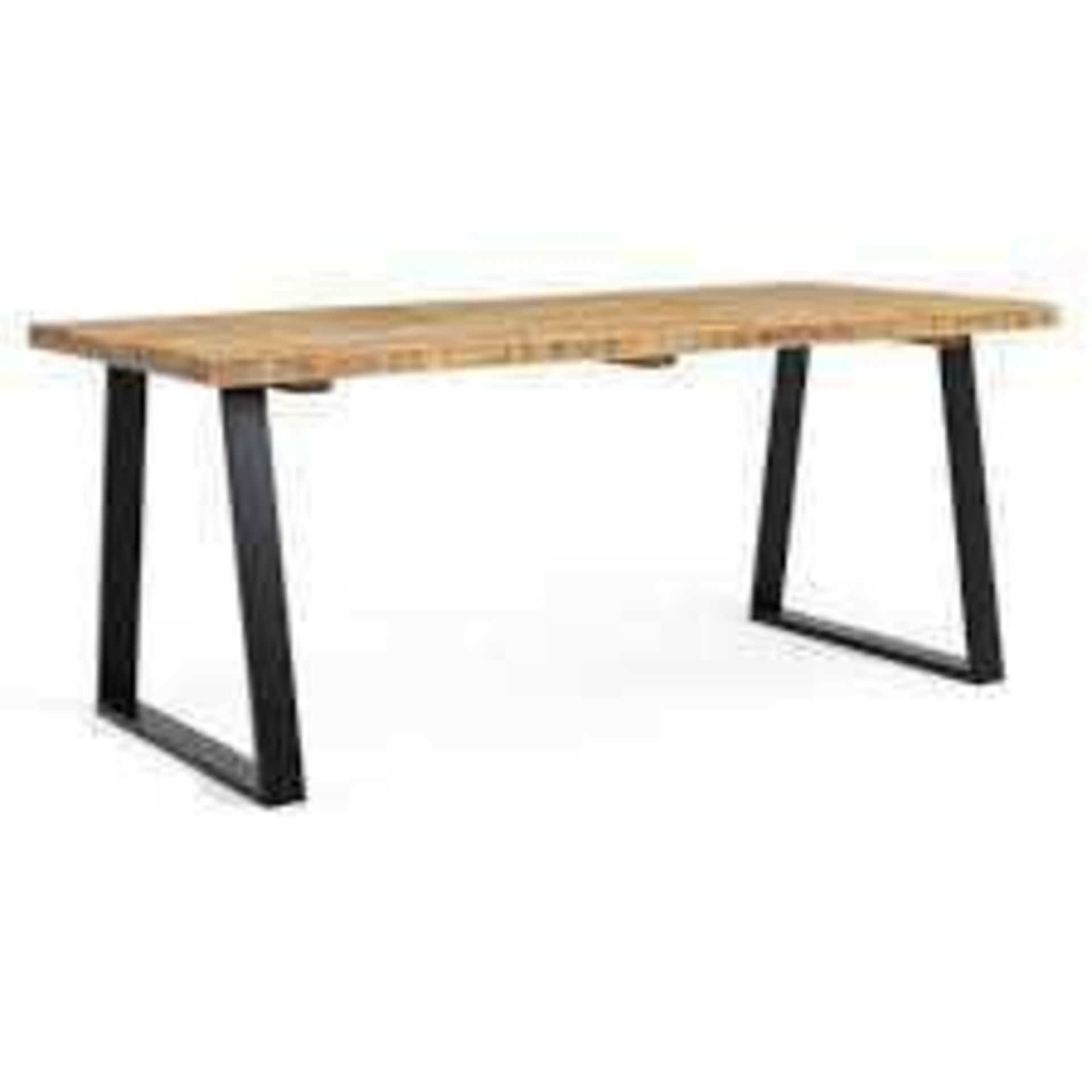 RRP £750 Calia Solid Oak Large 6-8 Seater Dining Table (1 leaf) (no tag id)(MK)