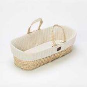 Combined RRP £120 Lot To Contain 4 Wicker Moses Baskets