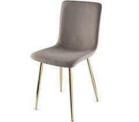 RRP £80 Boxed Rhea Warm Grey Dining Chair