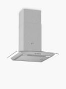 RRP £400 Boxed 110 Cm Stainless Steel And Glass Ceiling Cooker Hood (Sb)