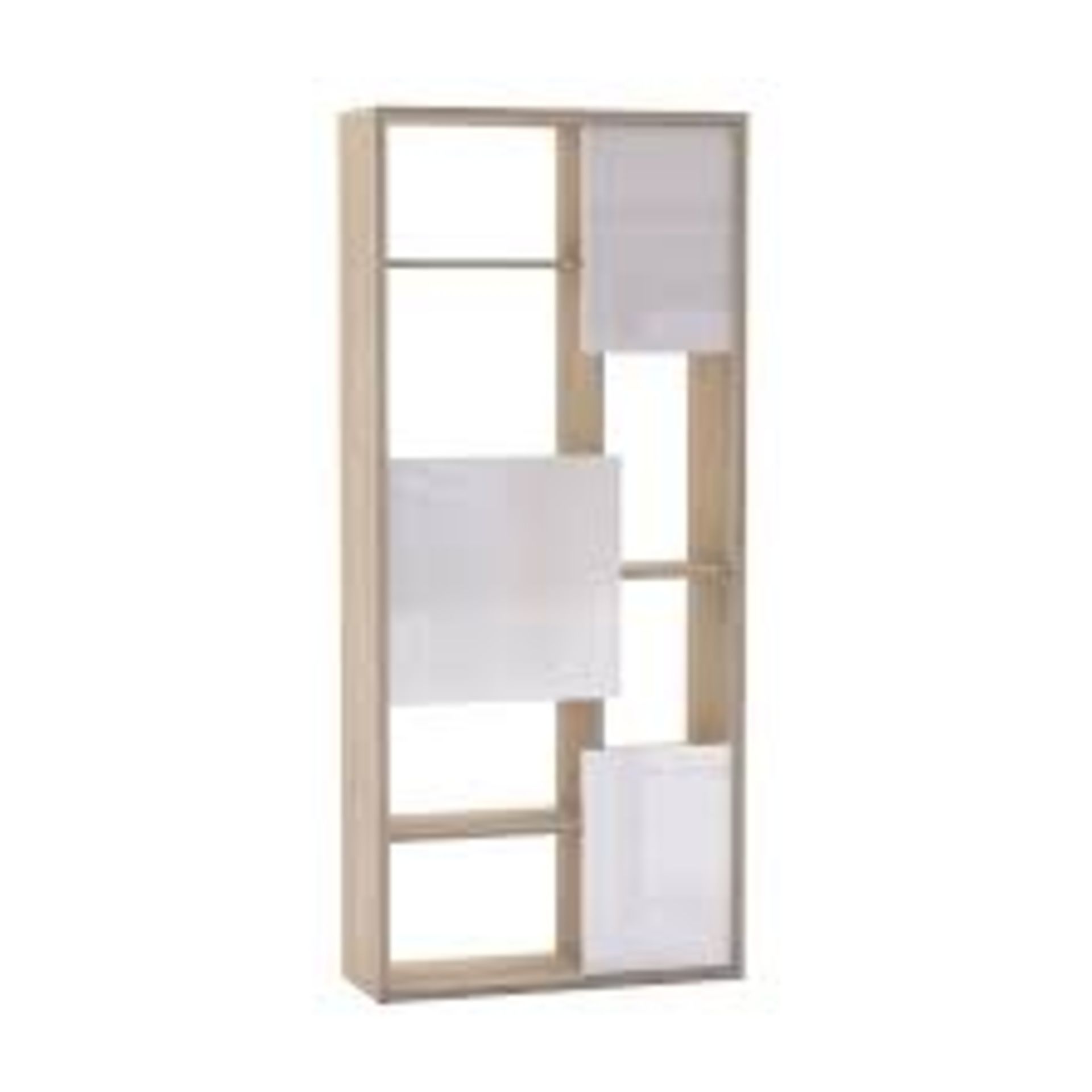 RRP £200 Boxed Decorative Bookcase With High Gloss DoorsRRP £200 Boxed Decorative Bookcase With High