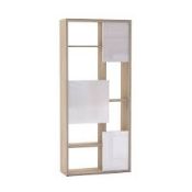 RRP £200 Boxed Decorative Bookcase With High Gloss DoorsRRP £200 Boxed Decorative Bookcase With High