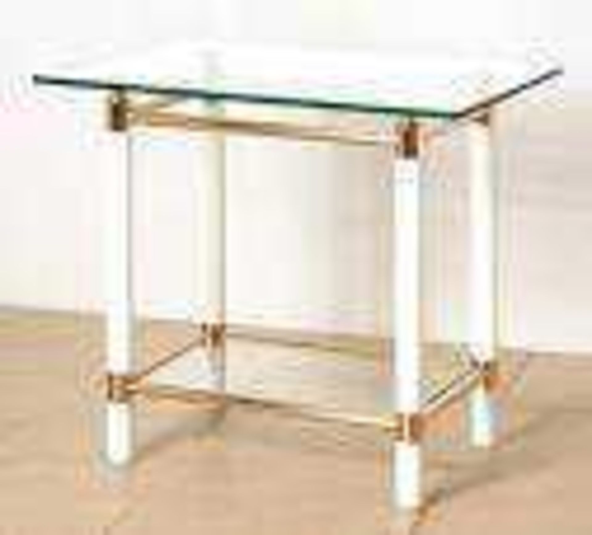 RRP £90 Boxed Designer Glass Top Coffee Table