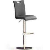 RRP £160 Boxed Bardo Grey Bar Stool