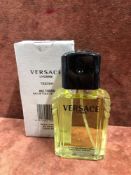 RRP £60 Unboxed 100Ml Tester Bottle Of Versace L Homme Eau De Toilette For Him Spray Ex-Display