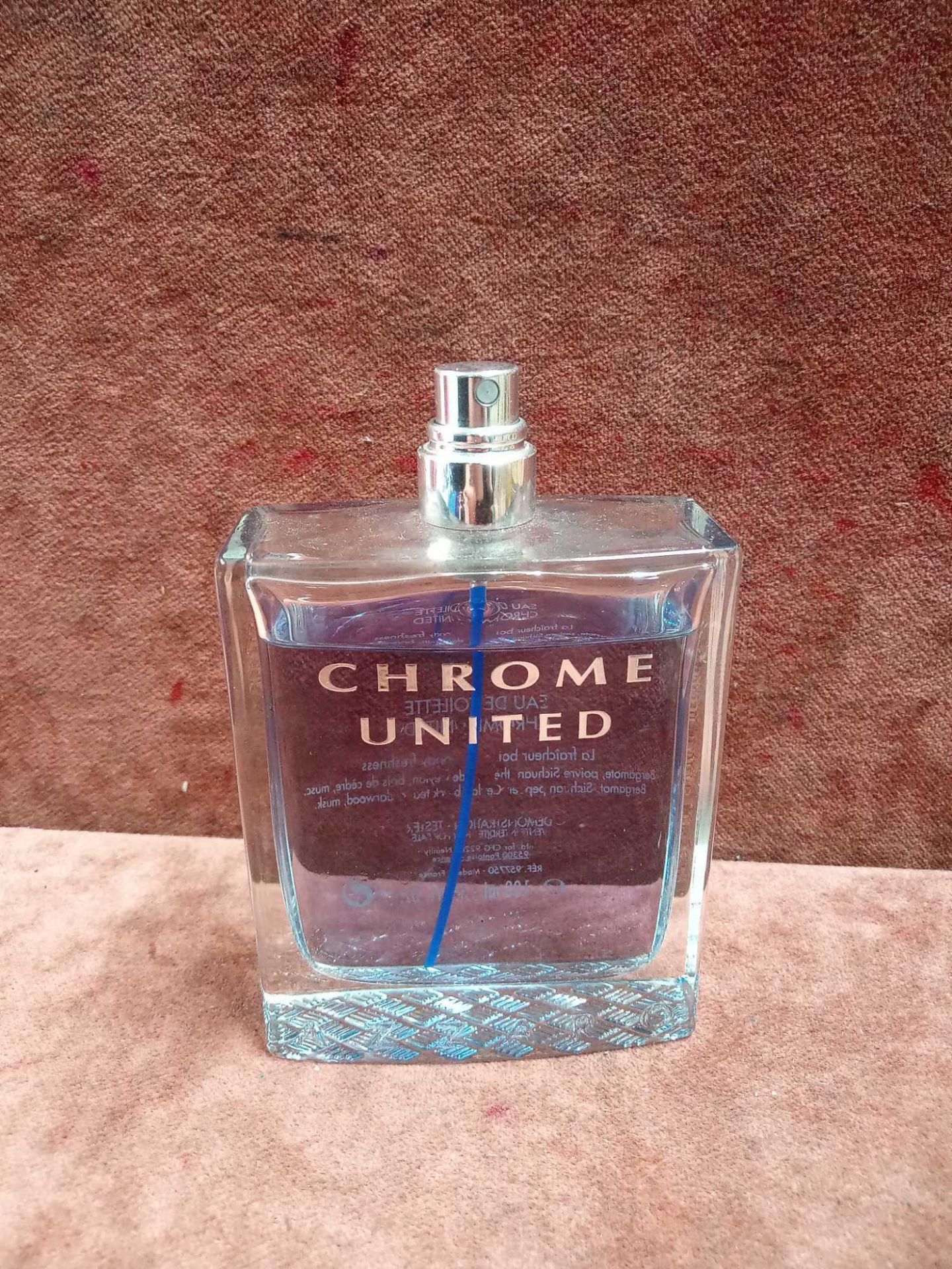 (Jb) RRP £50 Unboxed 100Ml Tester Bottle Of Azzaro Chrome United Eau De Toilette Spray Ex-Display (