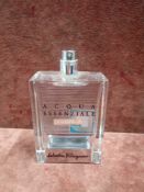 (Ms) RRP £75 Unboxed 100Ml Tester Bottle Of Salvatore Ferragamo Acqua Essenziale Eau De Toilette