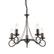 (Ar) RRP £70 Boxed Trafford 5 Light Pendant.