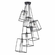 RRP £110 Boxed Darr Lighting Tower 6 Light Cluster Pendant Light