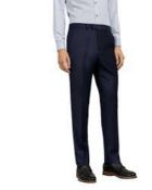 (Ar) RRP £135 Ted Baker Bevlee Navy Trousers In Blue Navy, Size 32.
