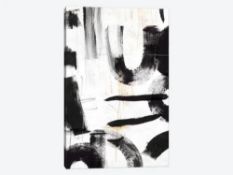 (Ar) RRP £165 Bagged Concept Iii - Abstract Framed Canvas Print, 124.5 X 84.5Cm, Black/White (153968