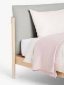 RRP £700 Boxed John Lewis & Partners Pillow Bed Frame, King Size, Natural/Grey