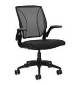 RRP £580 Unboxed Humanscale Diffrient World Task Office Chair Black