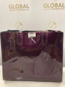 RRP £150 Lot To Contain 5 Brand New Ladies Cool Lives Patent Aubergine Hand Bags