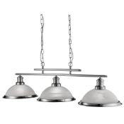 (Ar) RRP £200 Boxed Searchlight Bistro 3 Light Ceiling Bar.