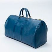 RRP £1330 Louis Vuitton Keepall Travel Bag in Blue - AAQ5905 - Grade AA Please Contact Us Directly