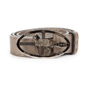 RRP £1250 Fendi Grey Selleria Belt EAG3702 Grade A (Please Contact Us Direct For Shipping, Item