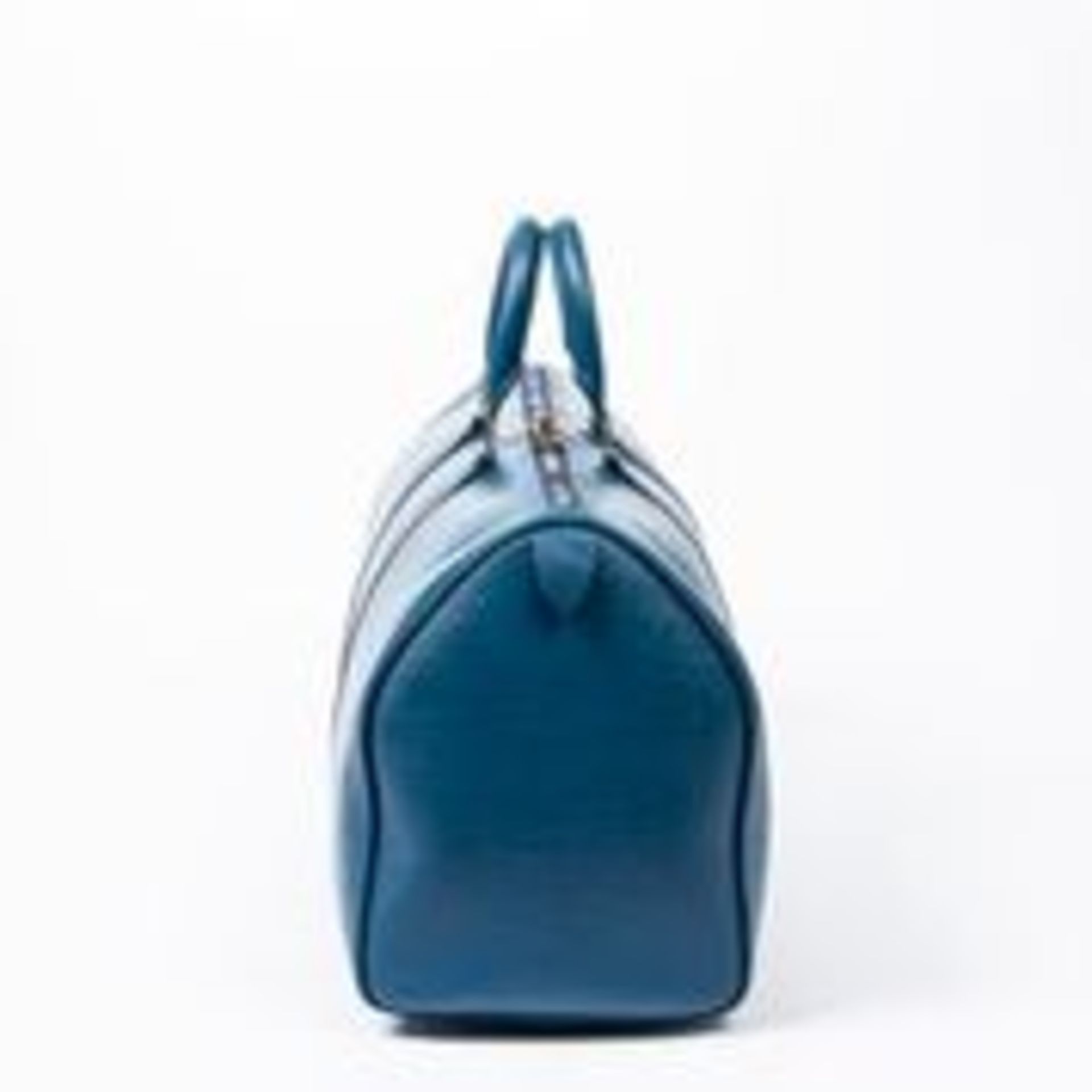 RRP £1315 Louis Vuitton Blue Keepall Travel Bag Calf Leather AAP9510 Grade AB - Please Contact Us - Image 3 of 4