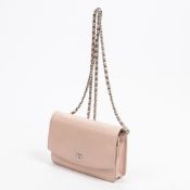 RRP £3305 Chanel Blush Pink Shoulder Bag With Wallet AAQ0511 Grade AB (Please Contact Us Direct