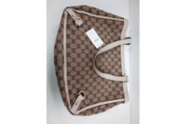 RRP £1600 Gucci Abbey Tote Shoulder Bag Beige/Brown Ivory Leather (Aan9862) Grade A (Appraisals