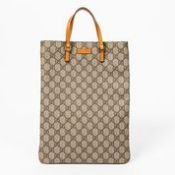 RRP £1200 Gucci Flat Tote Handbag in Beige/Brown AAP7203 - Grade A Please Contact Us Directly For