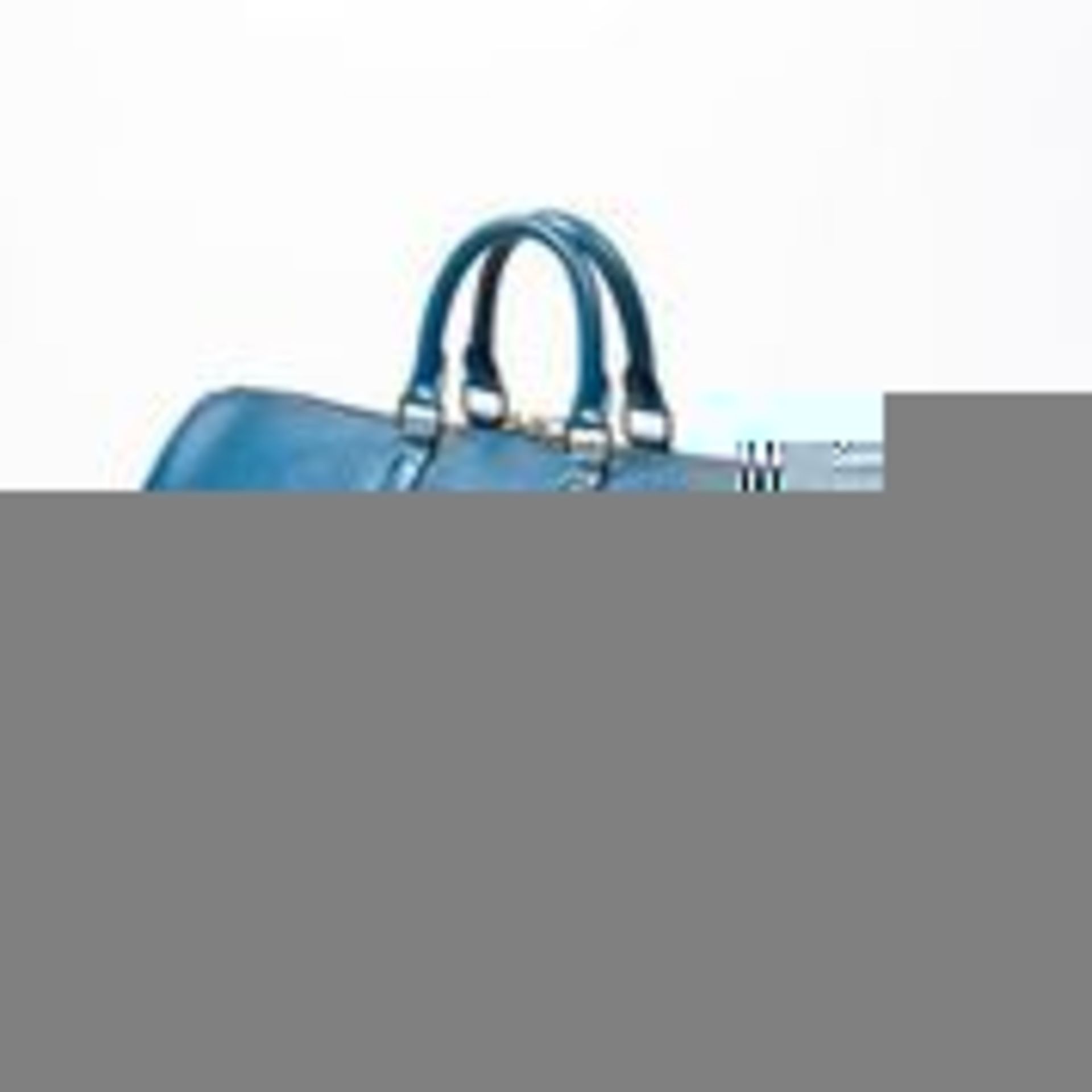 RRP £1315 Louis Vuitton Blue Keepall Travel Bag Calf Leather AAP9510 Grade AB - Please Contact Us - Image 2 of 4