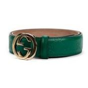 RRP £1540 Gucci Belt in Green - EAG3047 - Grade A Please Contact Us Directly For Shipping Items