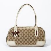 RRP £705 Gucci Princy Boston Shoulder Bag in Brown and Beige - AAO8275 - Grade A Please Contact Us