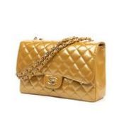 RRP £5200 Chanel Rare Vintage Jumbo Shoulder Bag in Gold - EAG4335 - Grade AA Please Contact Us