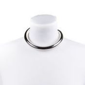 RRP £1500 Hermes Think Silver Necklace - EAG4487 - Grade A Please Contact Us Directly For Shipping